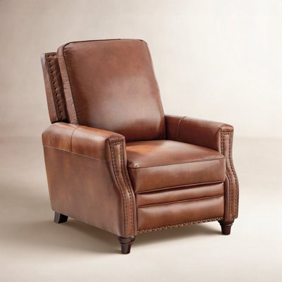 Andrena 33" Genuine Leather Manual Recliner
