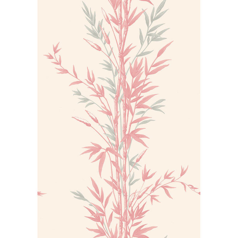 Anthology Bamboo Floral Wallpaper Roll, Pink