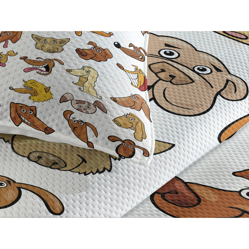 Dog Farmhouse / Country Polyester Coverlet