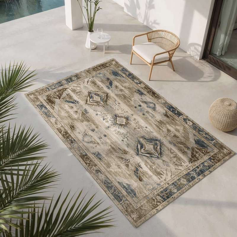 Tapis intérieur et extérieur Regal Flourish, Rectangle 4pi x 6 pi