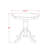 3 Piece Dinette Set for Small Spaces Contains a Round Dining Table with Pedestal and 2 Dining Room Chairs, 30x30 Inch, Mahogany-2140782059