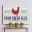 Farm Fresh Eggs - reproduction sur toile tendue-1810620703