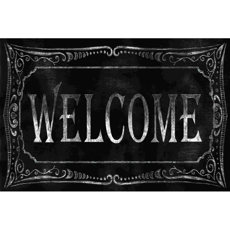 Welcome - Wrapped Canvas Graphic Art, 12" H x 18" W