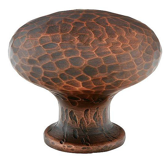 Oversized 1 1/4" Length Mushroom Knob, 1.25" H x 1.25" W x 1.25" D, Oil Rubbed Bronze