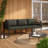 27.6" Wide Square Patio Sectional Set with Cushions