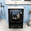 Meuble-lavabo autoportant élégant avec lavabo en céramique durable, portes à fermeture douce et grand espace de rangement-354834749