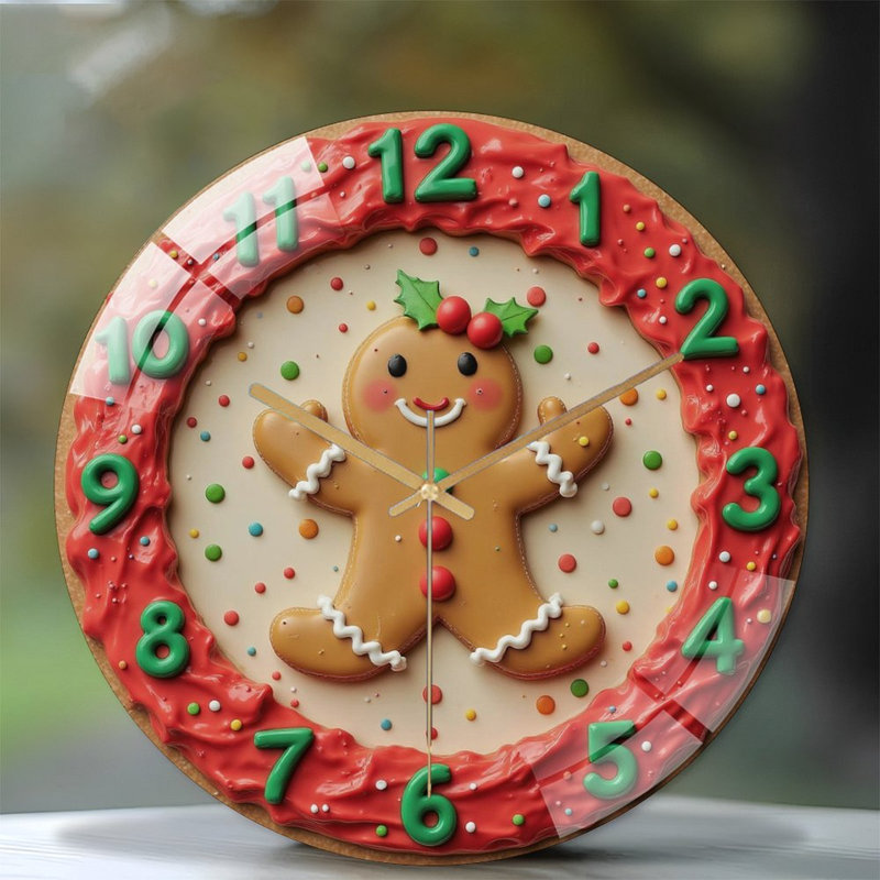 Horloge murale de Noël 12 po