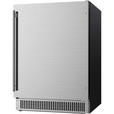 Coolski 23.6'' W 180 Cans (12 oz.) 5.3 Cubic Feet Outdoor Rated Beverage Cooler with Reversible Door