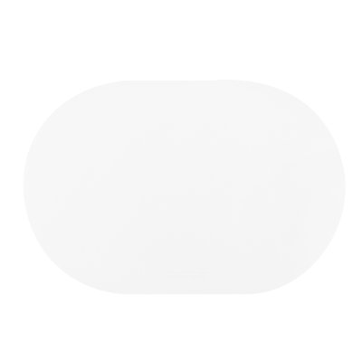 Restaurantware-16 Inch Table Placemats, 6 Oval Vinyl Placemats - Embossed, Stain-Resistant, White Vinyl Placemats For Tables, Leather-Like Feel, Protects Surfaces