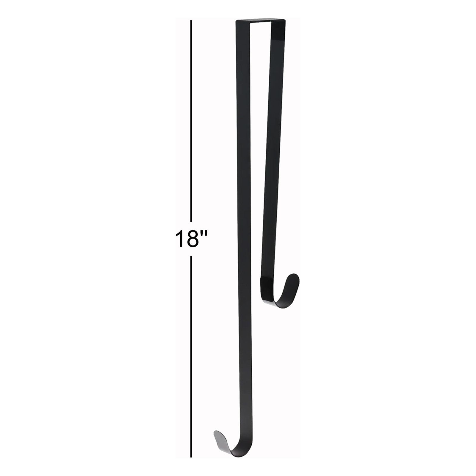 The Holiday Aisle® Dual-Sided Wreath Hanger, Matte Black