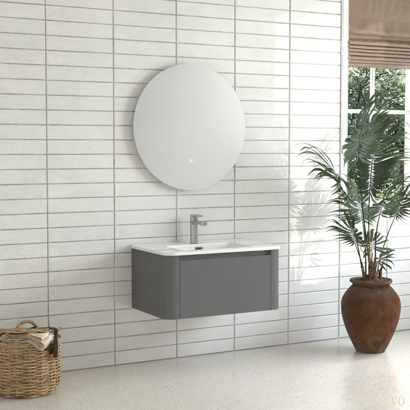 Meuble-lavabo mural 30 po avec lavabo flottant