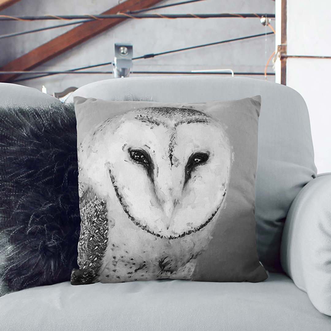 Barn Owl Cushion with Filling
