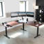 Bureau de coin courbé électrique 71 "x 71" VIVO (série E3CB2)-87776465
