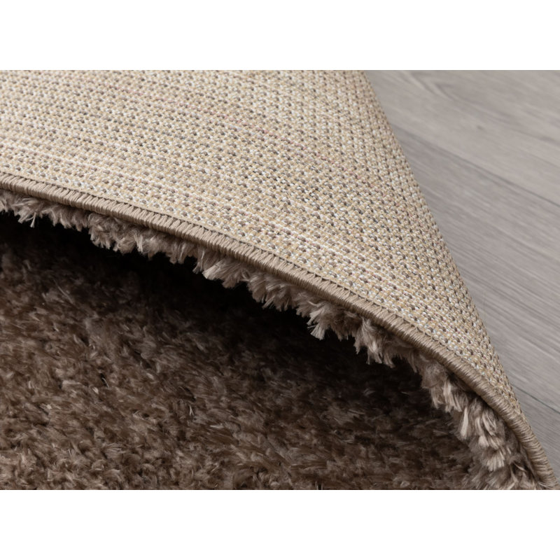 Jarlin Solid Colour Shag Area Rug, Runner 160 x 230cm
