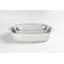 Ensemble de 3 plats de cuisson en grès blanc, de la marque French Home.