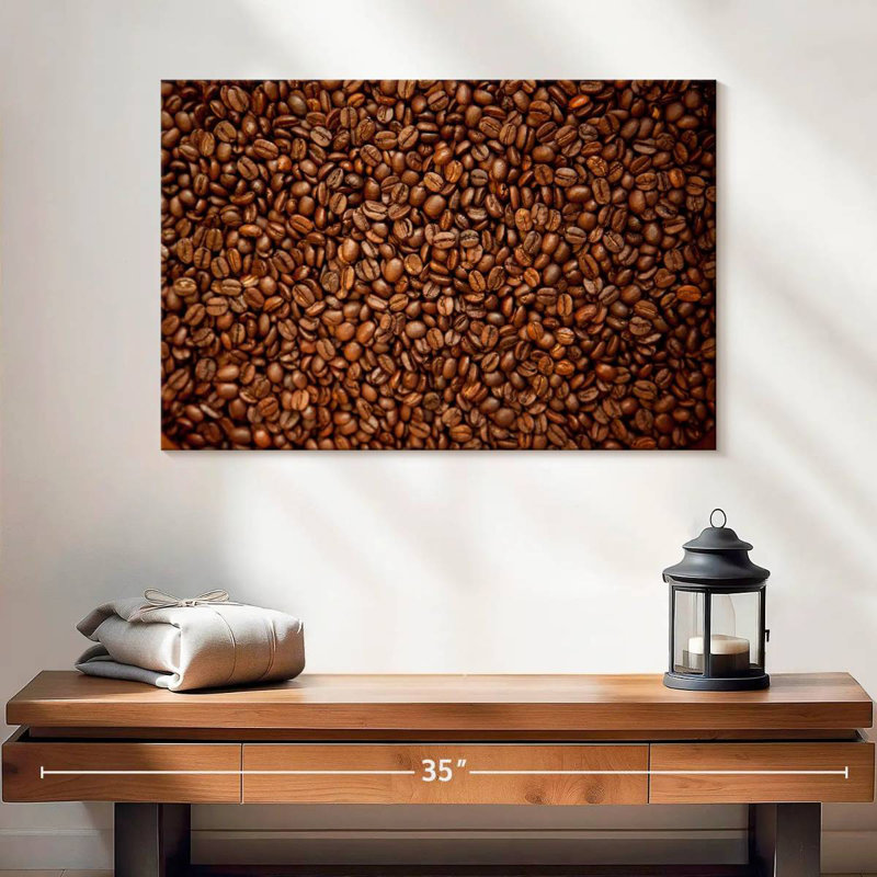 Yarlin Dark Coffee Beans, 16" H x 24" W
