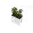 Classic 33" L X 19" W X 33" H Vinyl Elevated Garden, White