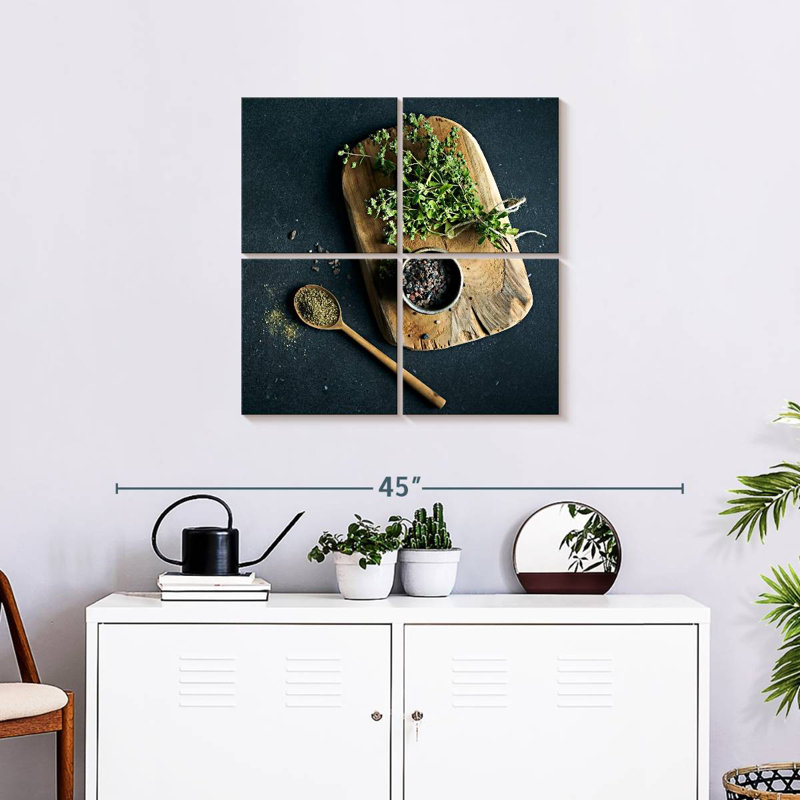 Yarlin Kitchen Herbs, 26" H x 26" W