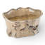 Cream Ceramic Planter With Scalloped Rim