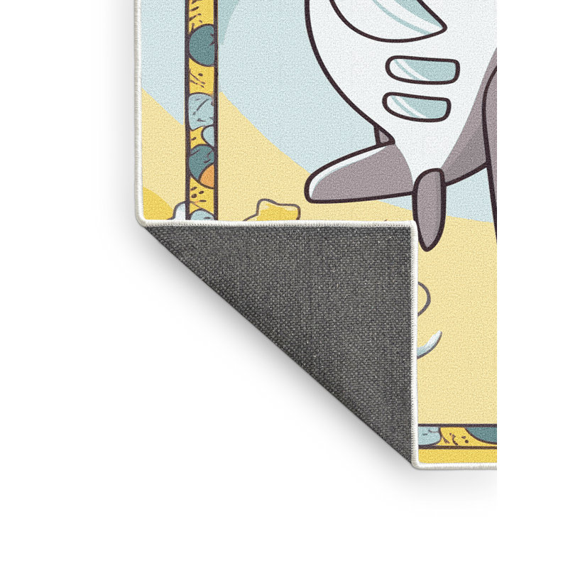 Tapis pour enfant Zoomie, Rectangle 5 pi x 7 pi