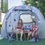 Pavillon de jardin permanent en métal l 12 pi L 9 pi. D Pavillon de jardin en fibre de verre