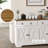 Sideboard, Buffet Cabinet With 2 Drawers, 2Storage Cabinets, 4 Barn-Style Doors