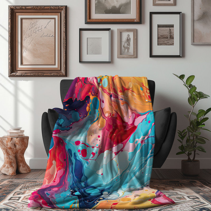 Jeté chromatique - 1 pièce Sherpa Premium, L 60 po x L 80 po