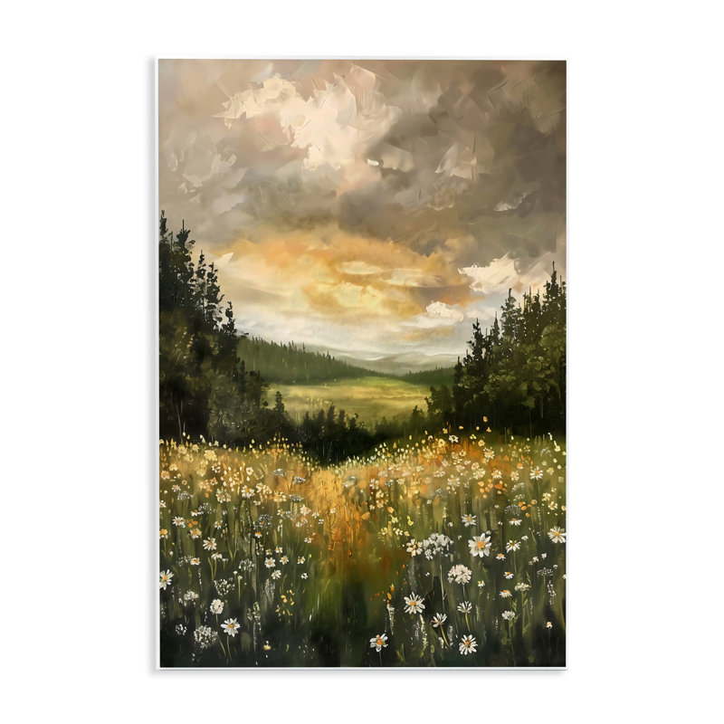 Clouded Daisy Path Wall Plaque, design by Creative Studio, 19" H x 13" W