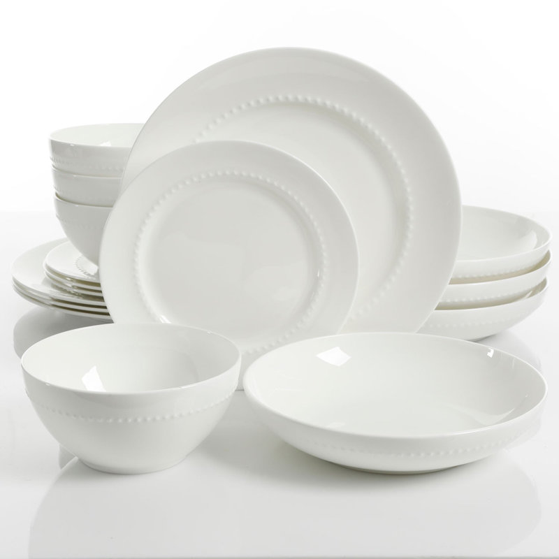 Gracious Dining 16 Piece Bone China Dinnerware Set, Service for 4 ...