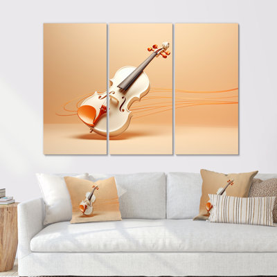 Ensemble de salon Vibrant Violin Auburn Elegance III - Music Wall Art