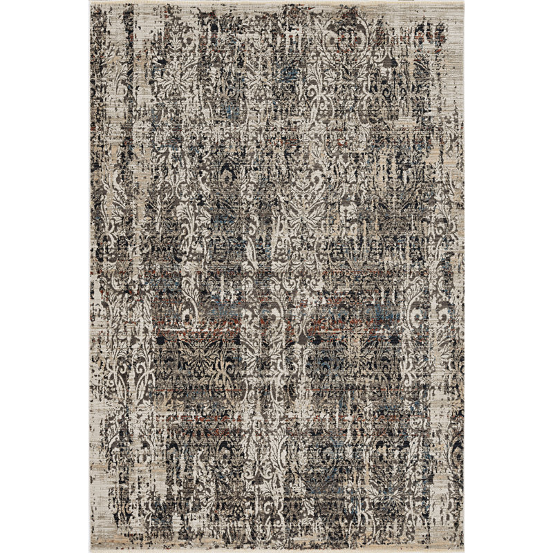 Tapis gris Jytte, Rectangle 5 pi 3 po x 7 pi 7 po