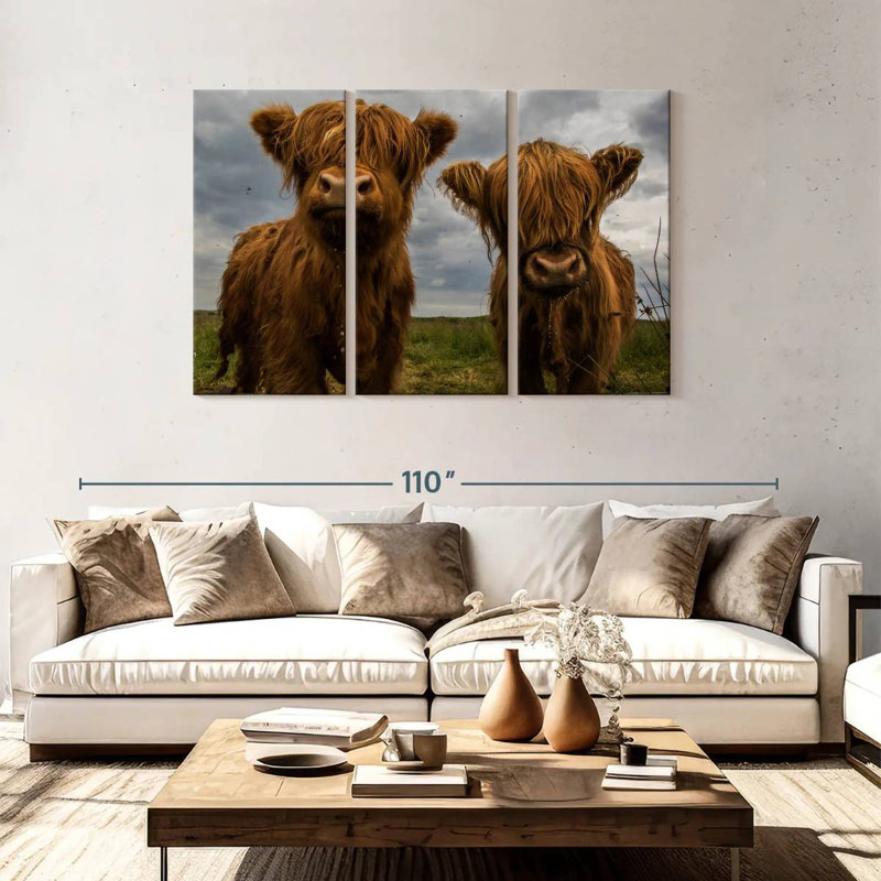 Brampt Baby Highland Cows, H 48 po x l 74 po
