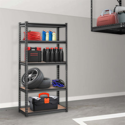 Étagère de rangement robuste robuste à 5 niveaux, capacité de 2 000 lb, parfaite pour le garage, la cuisine et plus encore