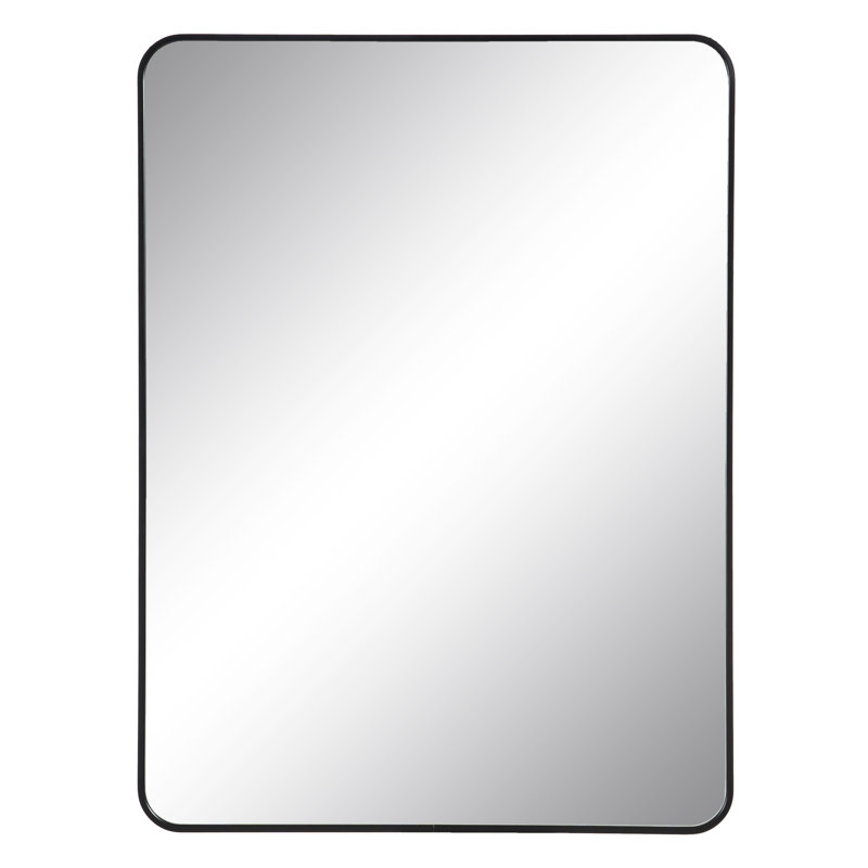 Viewcrest Metal Wall Mirror, Black