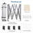 Iron Pop-up Canopy with Removable Mesh Sidewalls and Roller Bag-86706490-90566785