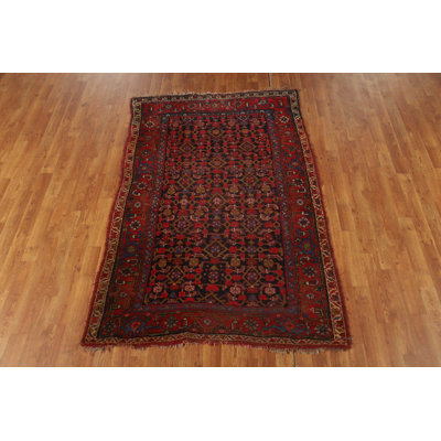Pre-1900 Vegetable Dye Traditional Rug 4x6