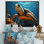 «Classic Art Représentation of A Turtles Coastal Life I», reproduction sur toile