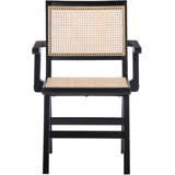 Akilia 18'' H Solid Wood Armchair