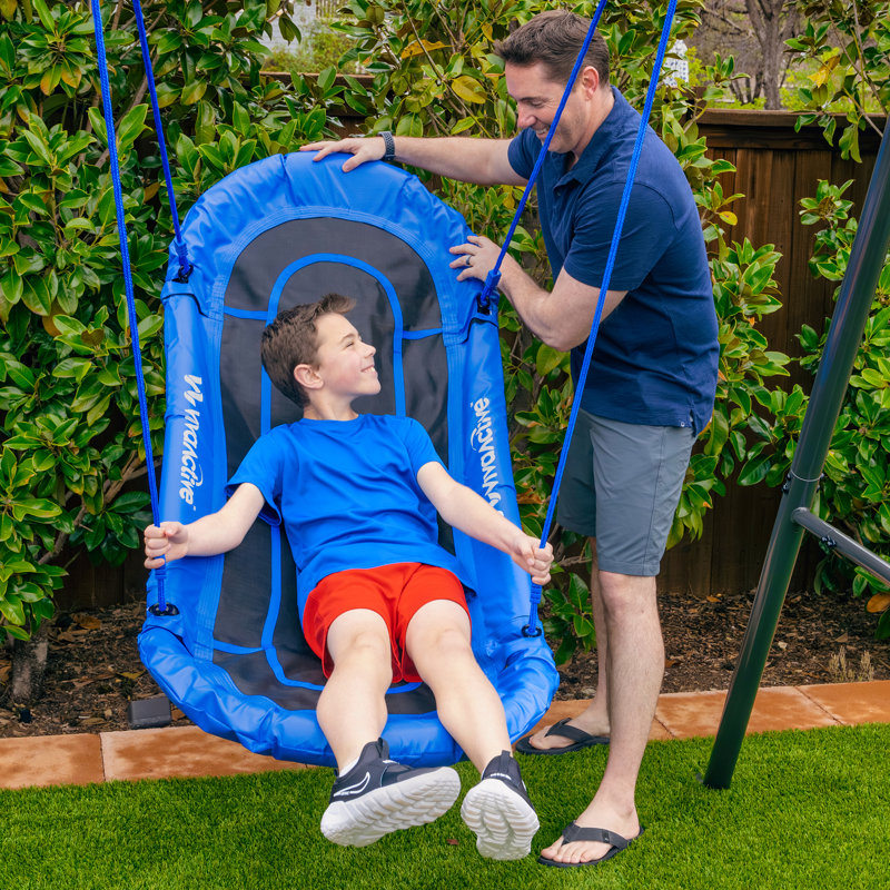 gobaplay Single Support Wide Frame with Double Platform Outdoor Swing Attachment