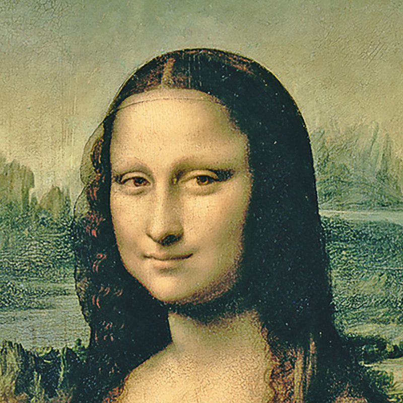 " Mona Lisa, 1503-1506 " by Leonardo Da Vinci, 23.25" H x 17.75" W x 1.875" D
