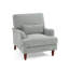 Upholstered Cotton Blend Armchair-1829530927