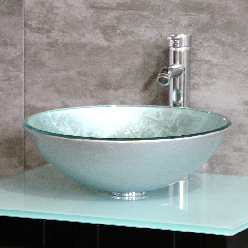 Leftbank 24.8" Single Bathroom Vanity with Mirror, Satin Turquoise