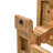Solid Wood Bench With Double Trestle