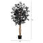 Ficus artificiel noir d'Halloween avec tronc naturel-1771744896