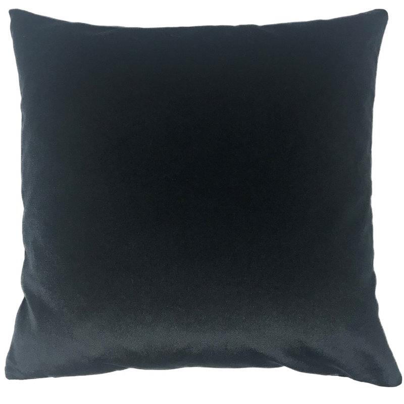 Housse de coussin carré et insert, Noir