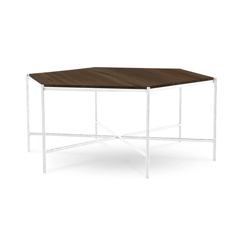 Athena Coffee Table, Saddle, Maple, Glacier White