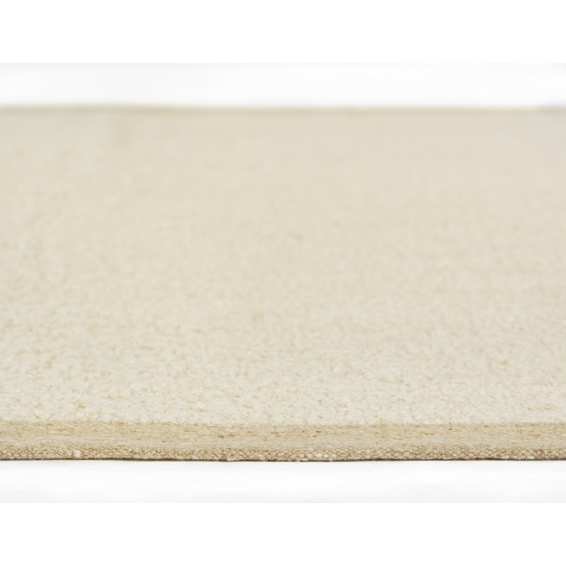 Wool Area Rug in Ivory, Runner 2'6" x 8'