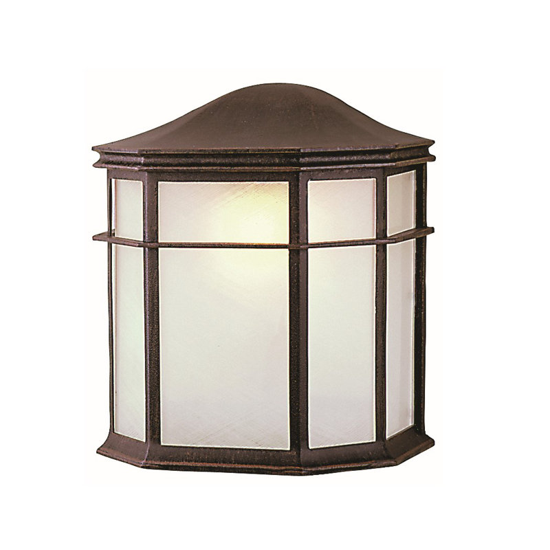 Cast Aluminum Wall Light, Rust