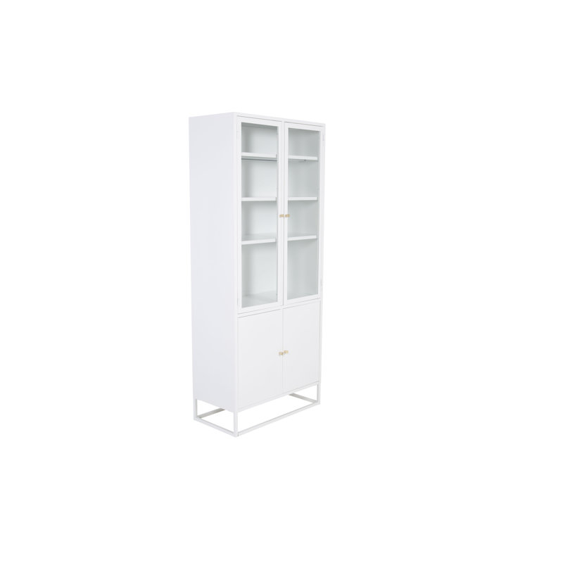 Isiah 190cm H x 80cm W Standard Bookcase, White