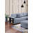 Contemporary Functional Sectional Sofa 4Pc Set With Built-In Shelves, Gray Boucle Fabric, L-Shaped Design For Living Room Comfort And Style.-959226683